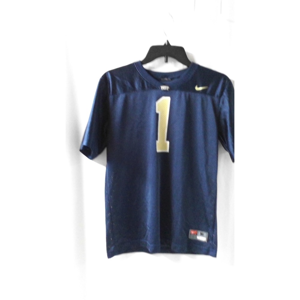Nike Pitt Panthers Youth Football Jersey Navy Blue Gold Number 1 Size Medium